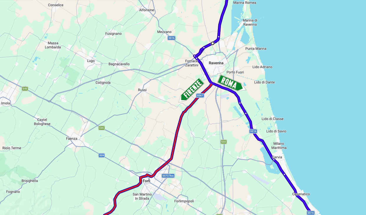 Divorzio alla Vulvana - tragitto